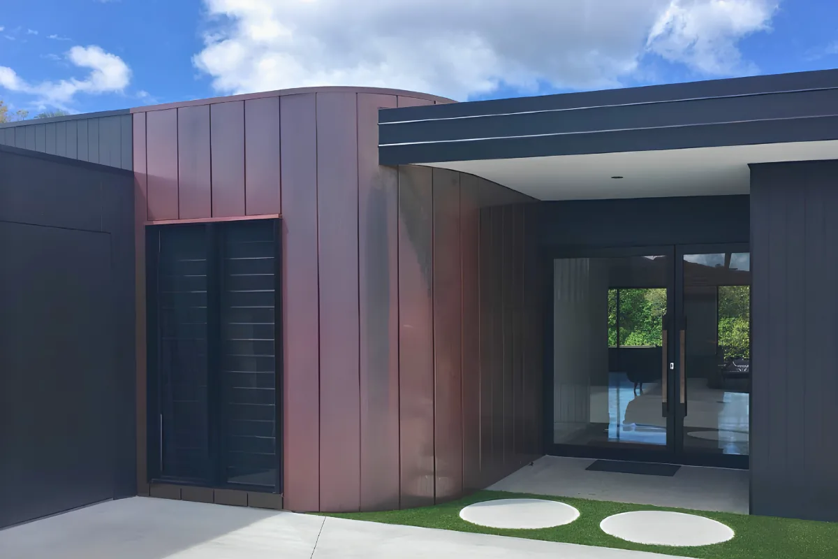 Broadbeach Waters Residence — Copper Curved Standing Seam by Euroclad — Broadbeach Waters, QLD