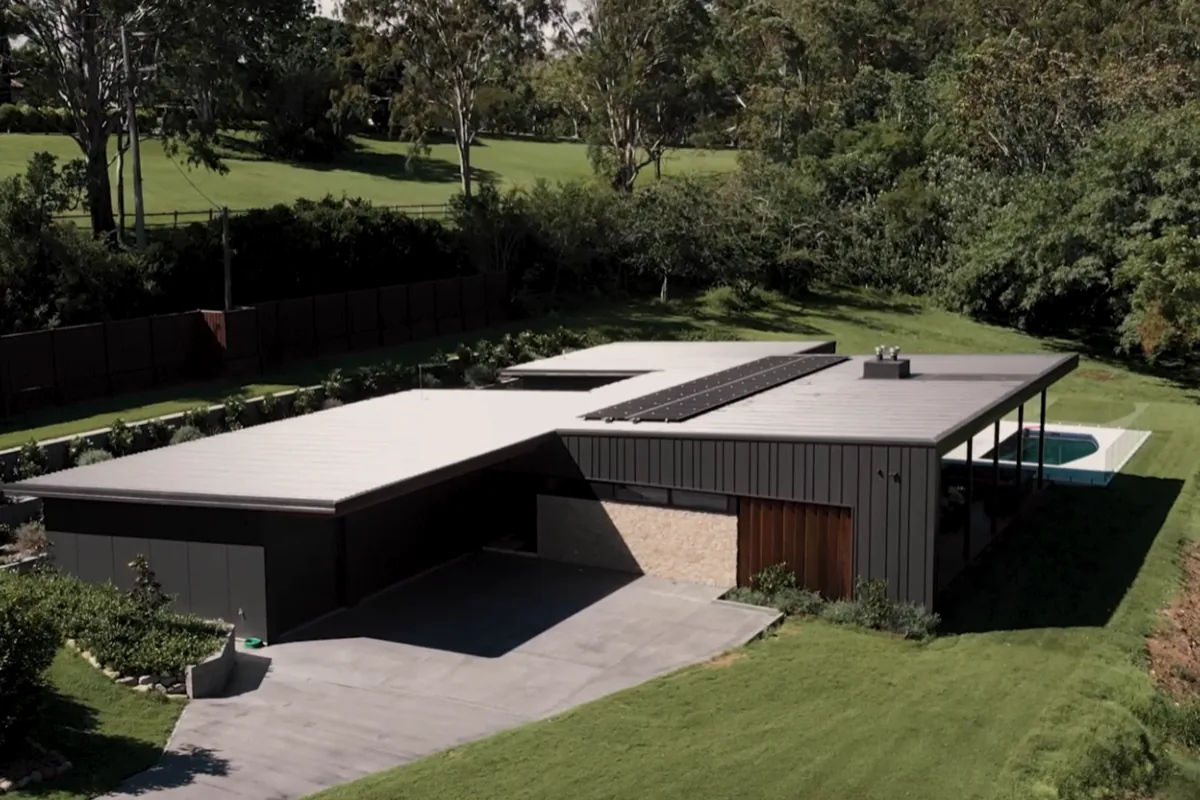 Brookfield Pavilion House — Aluminium Standing Seam by Euroclad — Brookfield, QLD